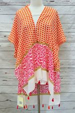 Orange Kimono with Tassels (L-XL)
