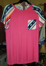 Pink Raglan with Pockets (M)