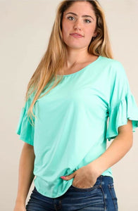 Mint Bell Sleeved Top